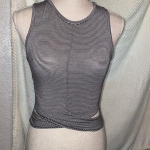 Striped crop top